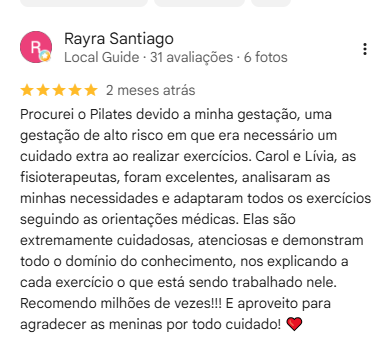 Avaliação de Rayra Santiago