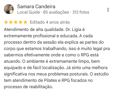 Avaliação de Samara Candeira