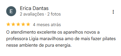 Avaliação de Erica Dantas