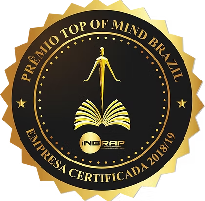 Selo Prêmio Top of Mind Brazil — Empresa Certificada 2018/19